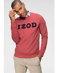rotes bedrucktes Sweatshirt von Izod