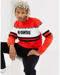 rotes bedrucktes Sweatshirt von K-Swiss