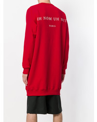 rotes bedrucktes Sweatshirt von Ih Nom Uh Nit