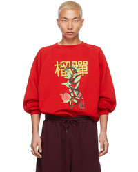rotes bedrucktes Sweatshirt von LU'U DAN