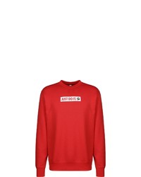 rotes bedrucktes Sweatshirt von Nike Sportswear