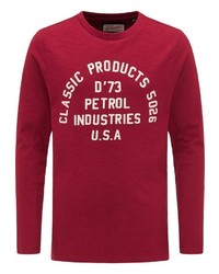 rotes bedrucktes Sweatshirt von Petrol Industries