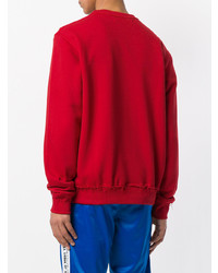 rotes bedrucktes Sweatshirt von Misbhv