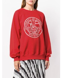 rotes bedrucktes Sweatshirt von MSGM