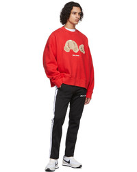 rotes bedrucktes Sweatshirt von Palm Angels