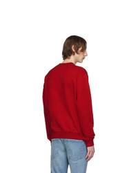 rotes bedrucktes Sweatshirt von DSQUARED2