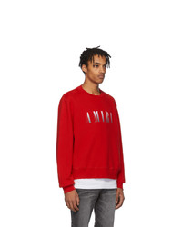 rotes bedrucktes Sweatshirt von Amiri