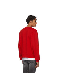 rotes bedrucktes Sweatshirt von Amiri