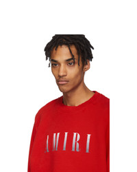 rotes bedrucktes Sweatshirt von Amiri