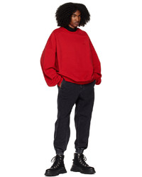 rotes bedrucktes Sweatshirt von Juun.J