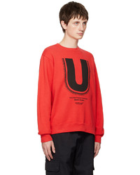 rotes bedrucktes Sweatshirt von Undercover