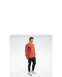 rotes bedrucktes Sweatshirt von Reebok