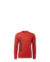 rotes bedrucktes Sweatshirt von Reebok