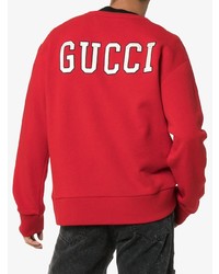 rotes bedrucktes Sweatshirt von Gucci