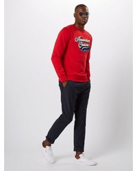 rotes bedrucktes Sweatshirt von Scotch & Soda