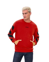 rotes bedrucktes Sweatshirt von Tom Barron