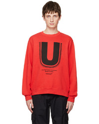 rotes bedrucktes Sweatshirt von Undercover
