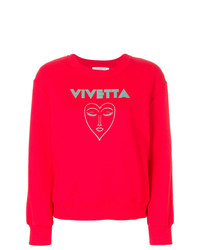 rotes bedrucktes Sweatshirt von Vivetta
