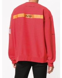 rotes bedrucktes Sweatshirt von Heron Preston