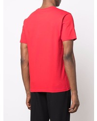 rotes bedrucktes T-Shirt mit einem Rundhalsausschnitt von Kenzo