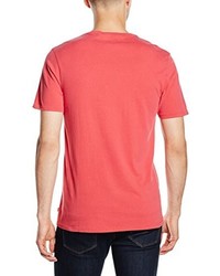 rotes bedrucktes T-Shirt mit einem Rundhalsausschnitt von Levi's