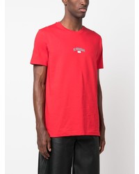 rotes bedrucktes T-Shirt mit einem Rundhalsausschnitt von Iceberg