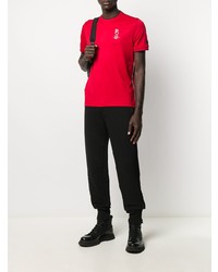 rotes bedrucktes T-Shirt mit einem Rundhalsausschnitt von North Sails x Prada Cup