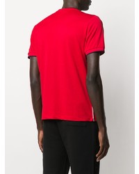 rotes bedrucktes T-Shirt mit einem Rundhalsausschnitt von North Sails x Prada Cup