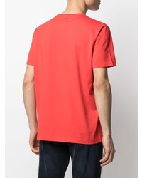 rotes bedrucktes T-Shirt mit einem Rundhalsausschnitt von Iceberg