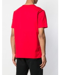 rotes bedrucktes T-Shirt mit einem Rundhalsausschnitt von Rossignol