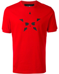 rotes bedrucktes T-shirt von Hydrogen