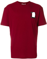 rotes bedrucktes T-shirt von McQ