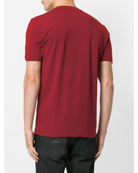 rotes bedrucktes T-shirt von Love Moschino