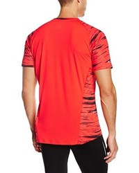 rotes bedrucktes T-shirt von Puma