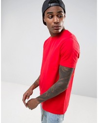 rotes bedrucktes T-shirt von Asos