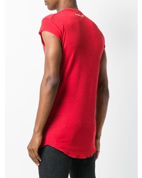 rotes bedrucktes Trägershirt von DSQUARED2