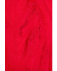 rotes besticktes Midikleid von Simone Rocha