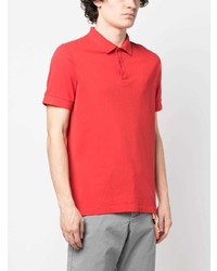 rotes besticktes Polohemd von Sun 68