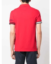 rotes besticktes Polohemd von Tommy Hilfiger