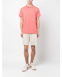 rotes besticktes Polohemd von Polo Ralph Lauren