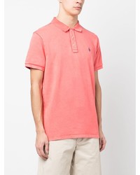 rotes besticktes Polohemd von Polo Ralph Lauren