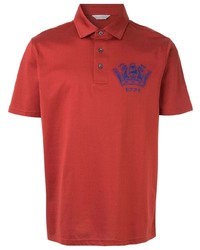 rotes besticktes Polohemd von Gieves & Hawkes