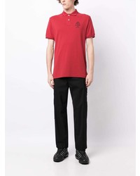 rotes besticktes Polohemd von Hackett