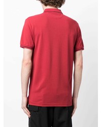 rotes besticktes Polohemd von Hackett