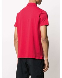 rotes besticktes Polohemd von Karl Lagerfeld