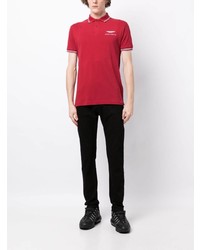 rotes besticktes Polohemd von Hackett