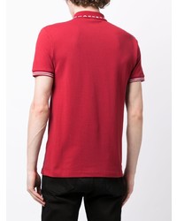 rotes besticktes Polohemd von Hackett