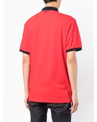 rotes besticktes Polohemd von Hackett