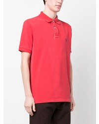 rotes besticktes Polohemd von Polo Ralph Lauren