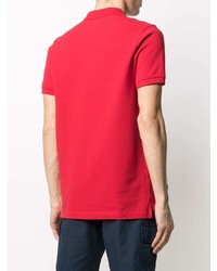 rotes besticktes Polohemd von Tommy Hilfiger